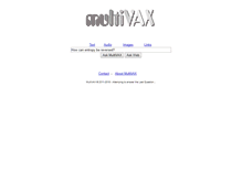 Tablet Screenshot of multivax.com